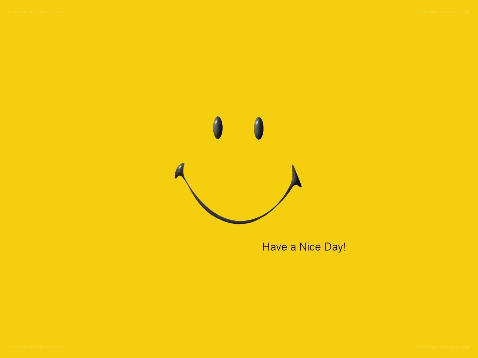 smiley face with greeting