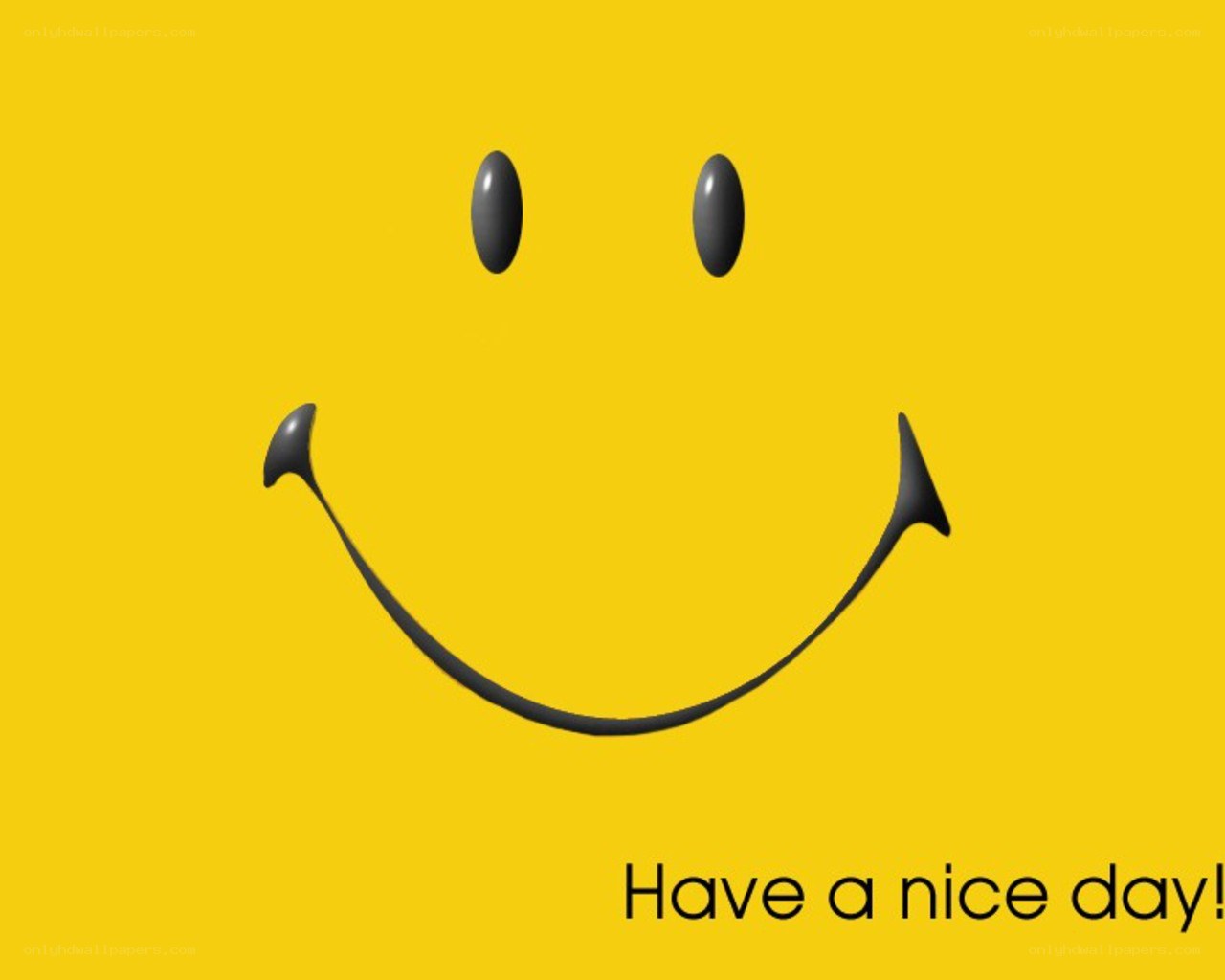 smiley face with greeting