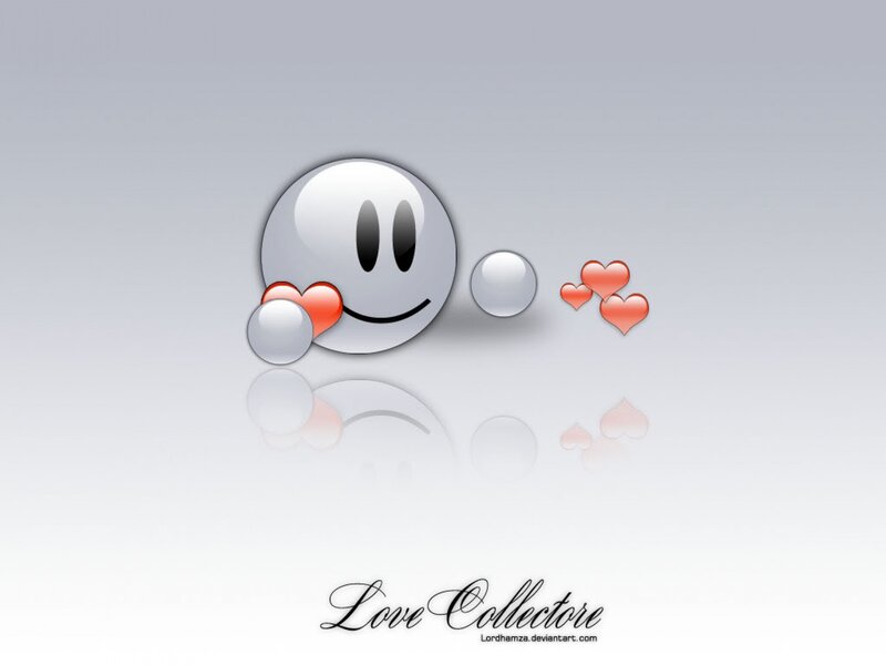 Smiley Face with Hearts