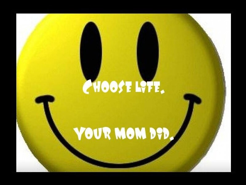 smiley face with quote