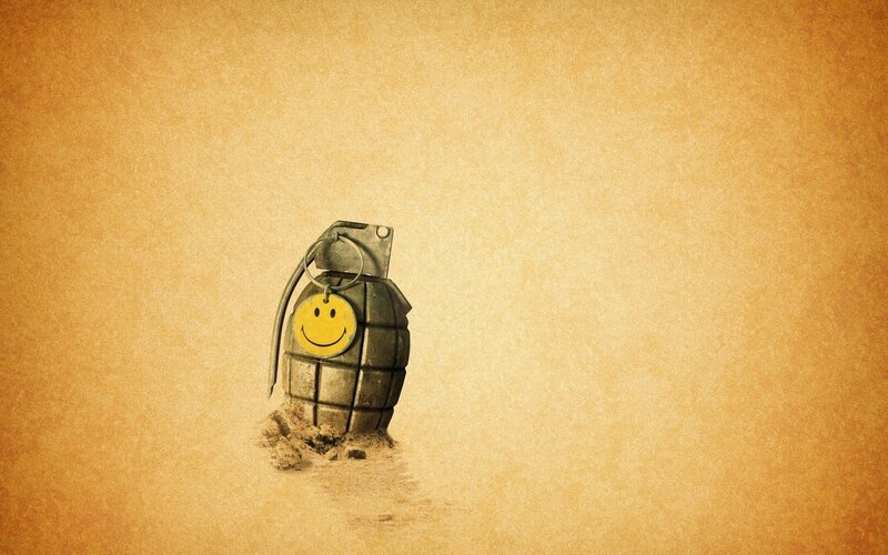 Smiley-faced Grenade