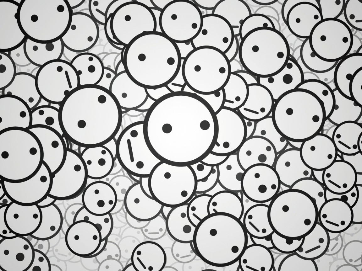 smiley faces pattern