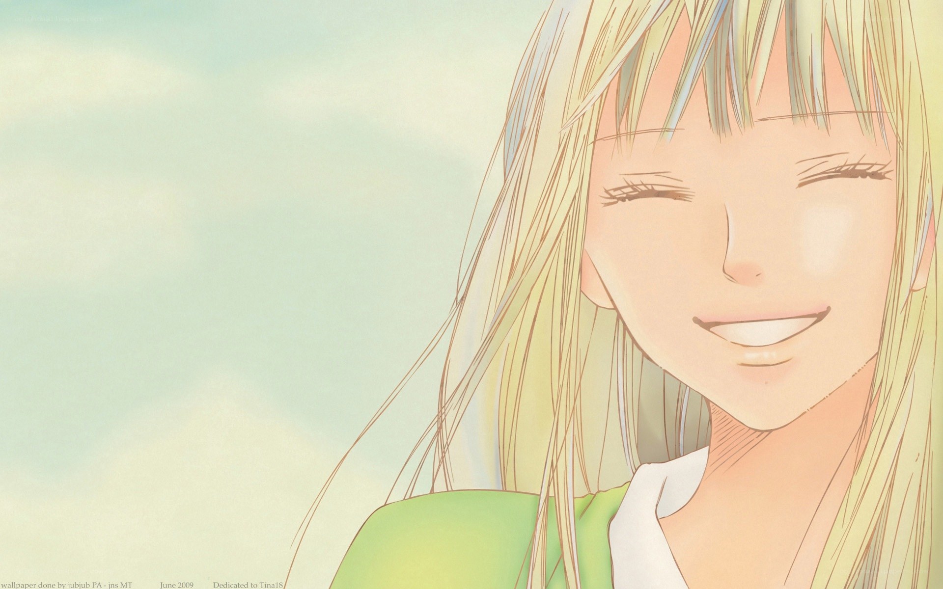 smiling anime girl
