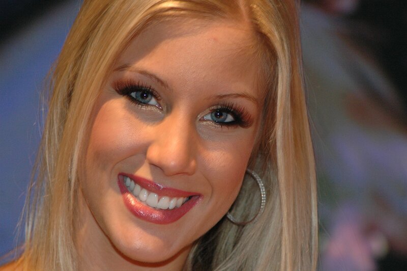 smiling blonde woman