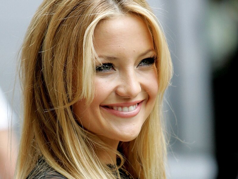smiling blonde woman