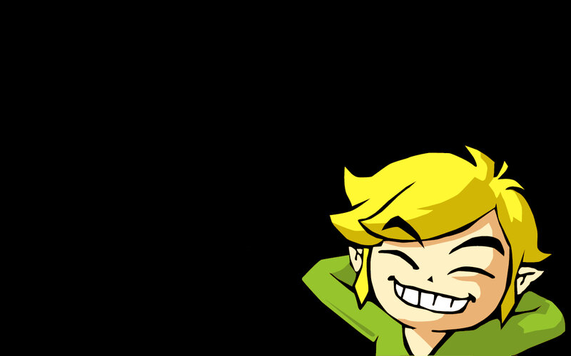Smiling cartoon character