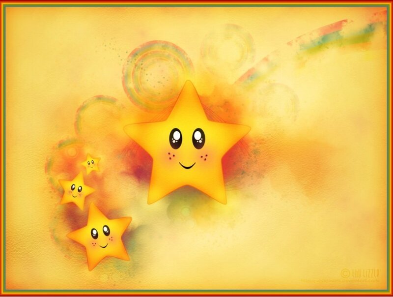 Smiling Cartoon Stars