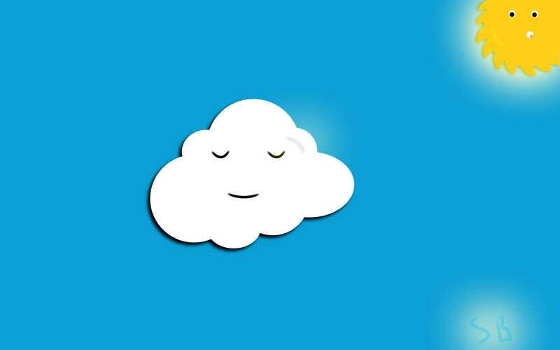 Smiling Cloud in Sky