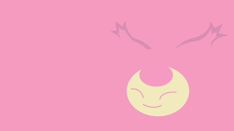Smiling Crescent Moon — Pink