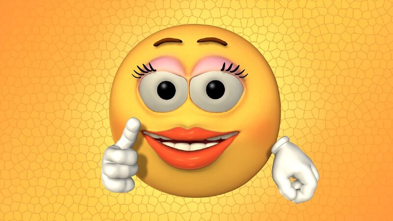 smiling emoji character