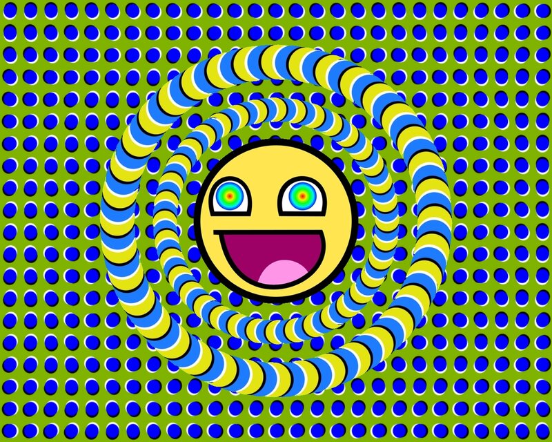 Smiling Emoji Face — Green