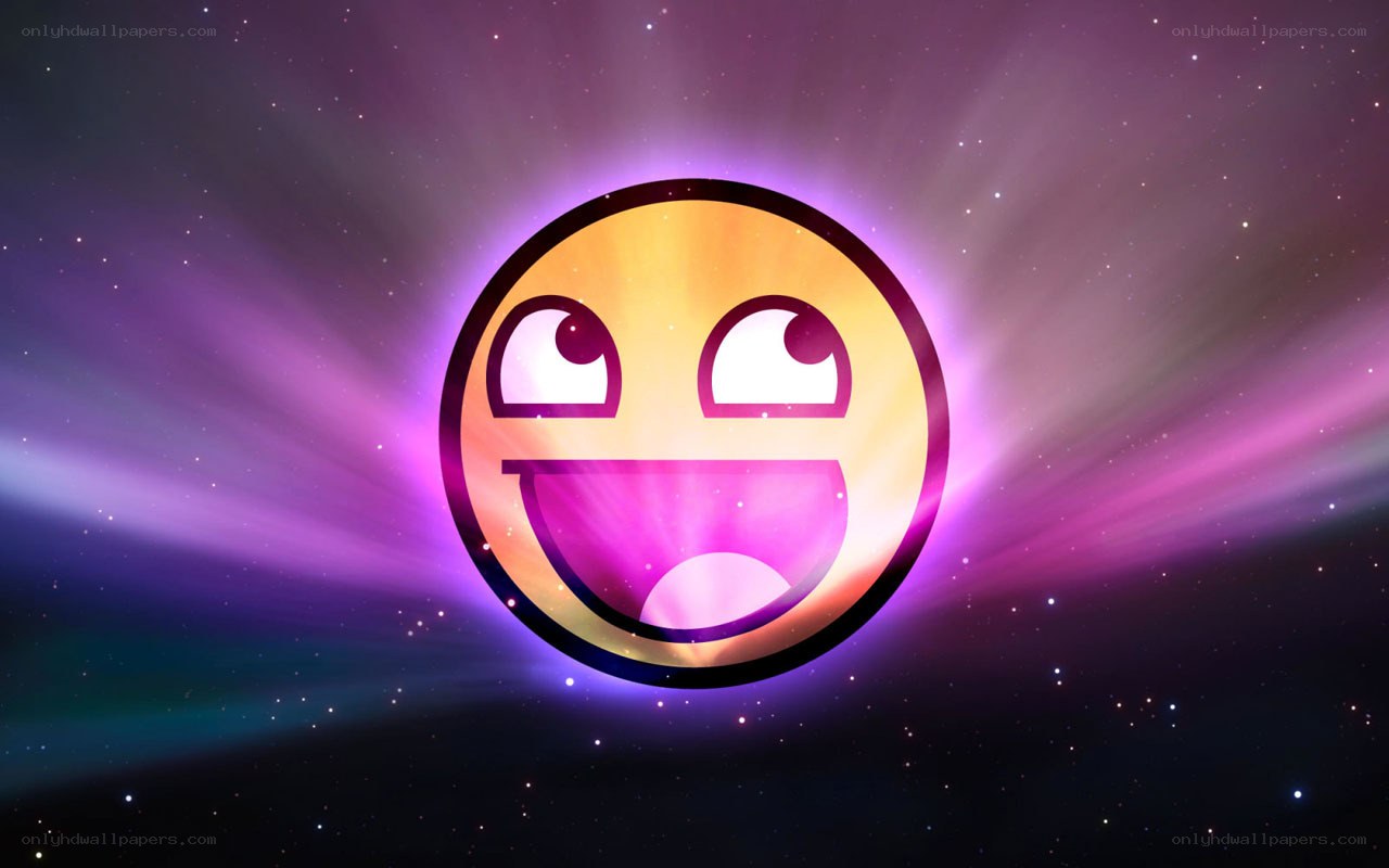 smiling emoji in space
