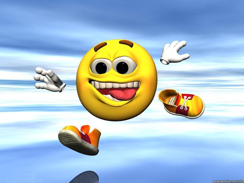 smiling emoji in the sky