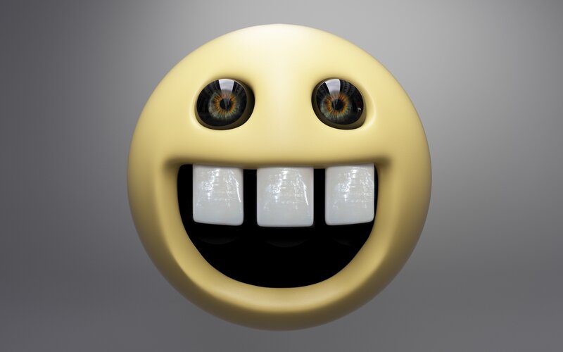 smiling emoji with eyes