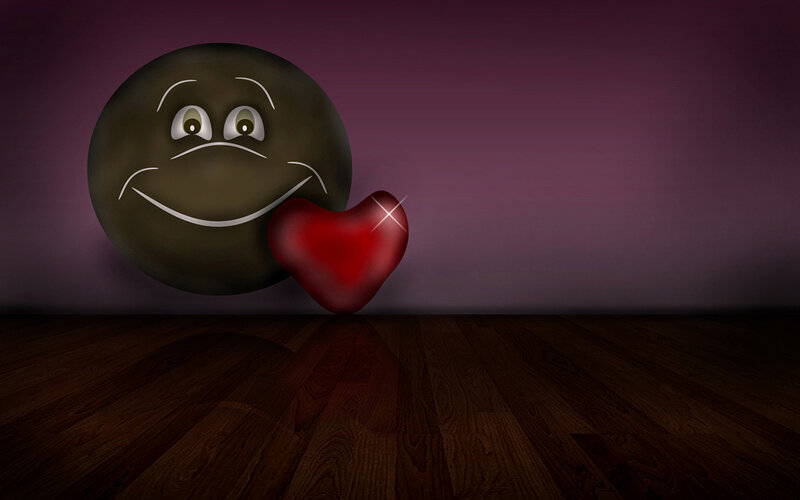 smiling emoji with heart