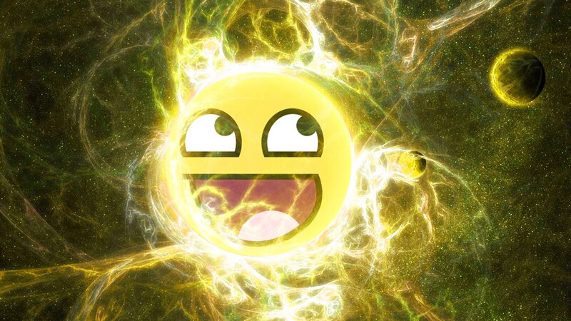 Smiling Face Emoji — Yellow, Dramatic