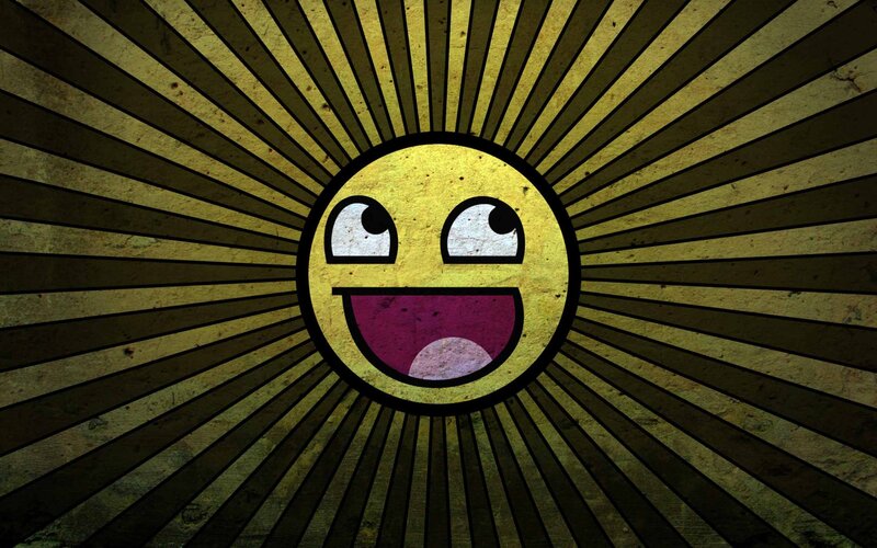 Smiling Face Emoji — Yellow, Playful