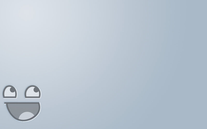 smiling face icon on blue