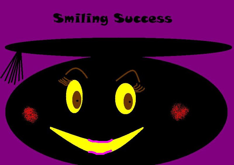 Smiling Face in Graduation Cap