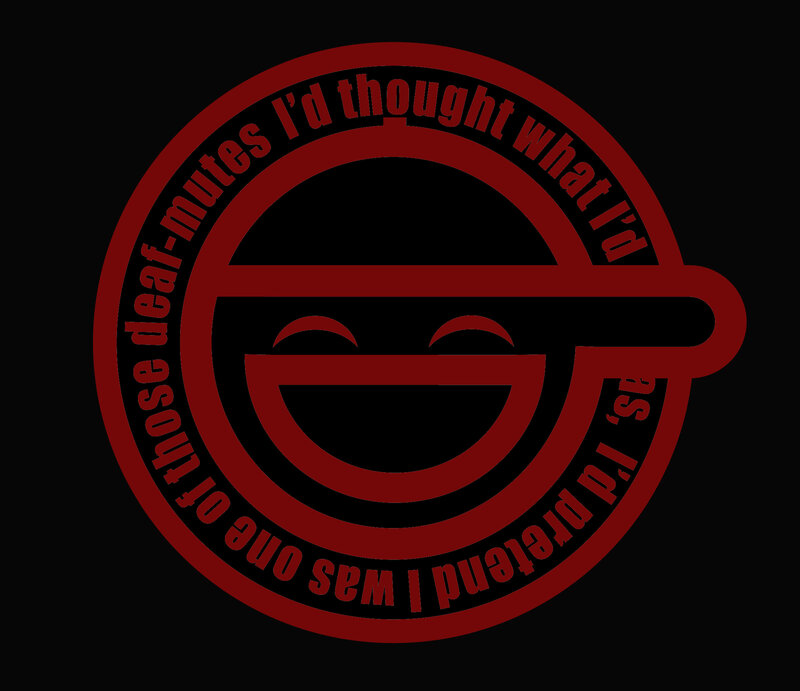Smiling Face Logo — Black