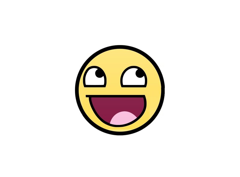 smiling face with wide eyes