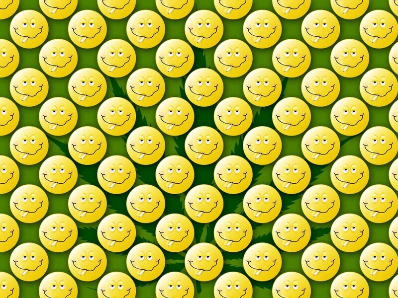 smiling faces with cigarettes