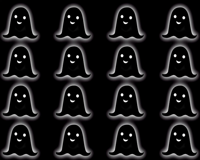 Smiling Ghost Figures