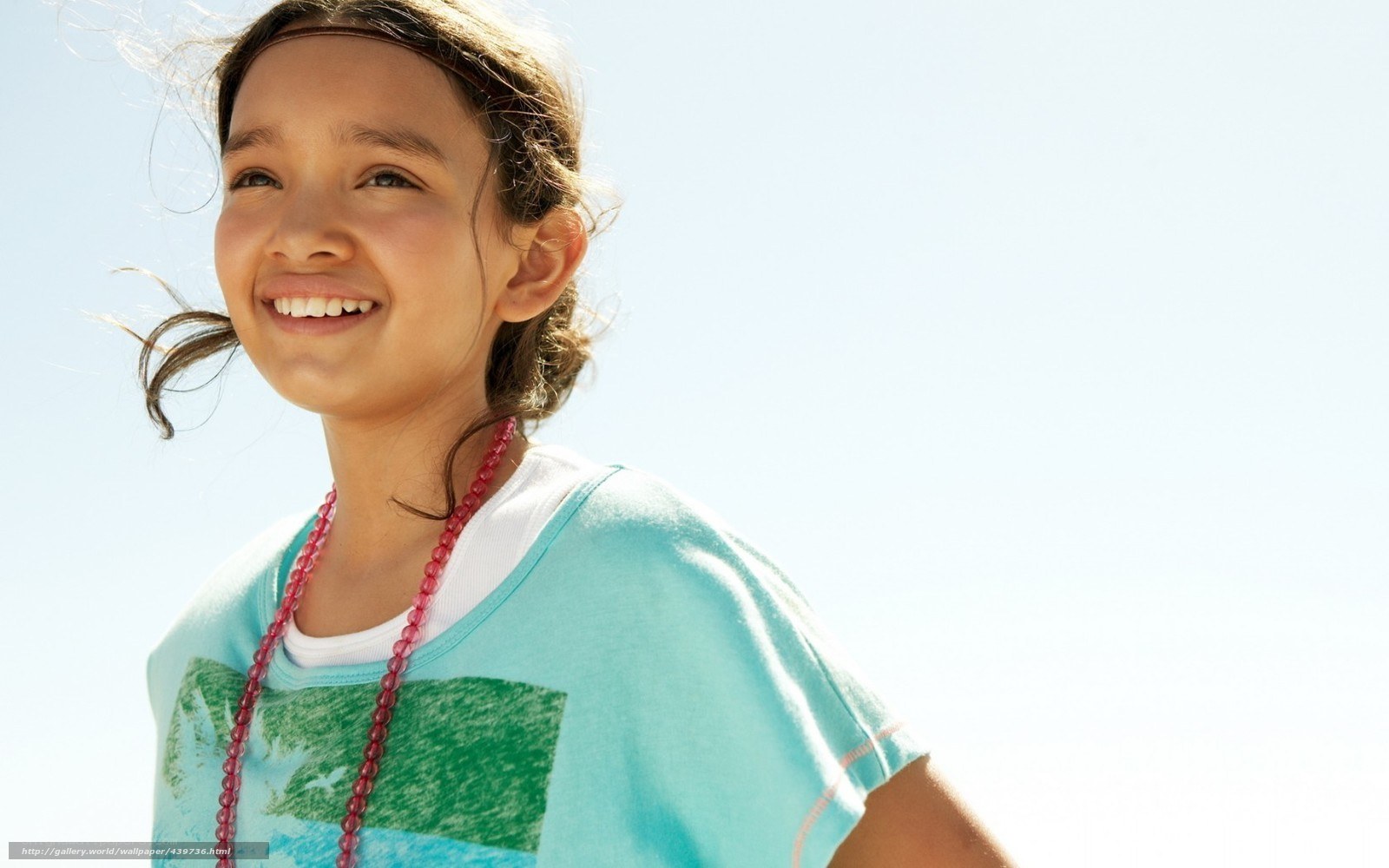 smiling girl in sunlight