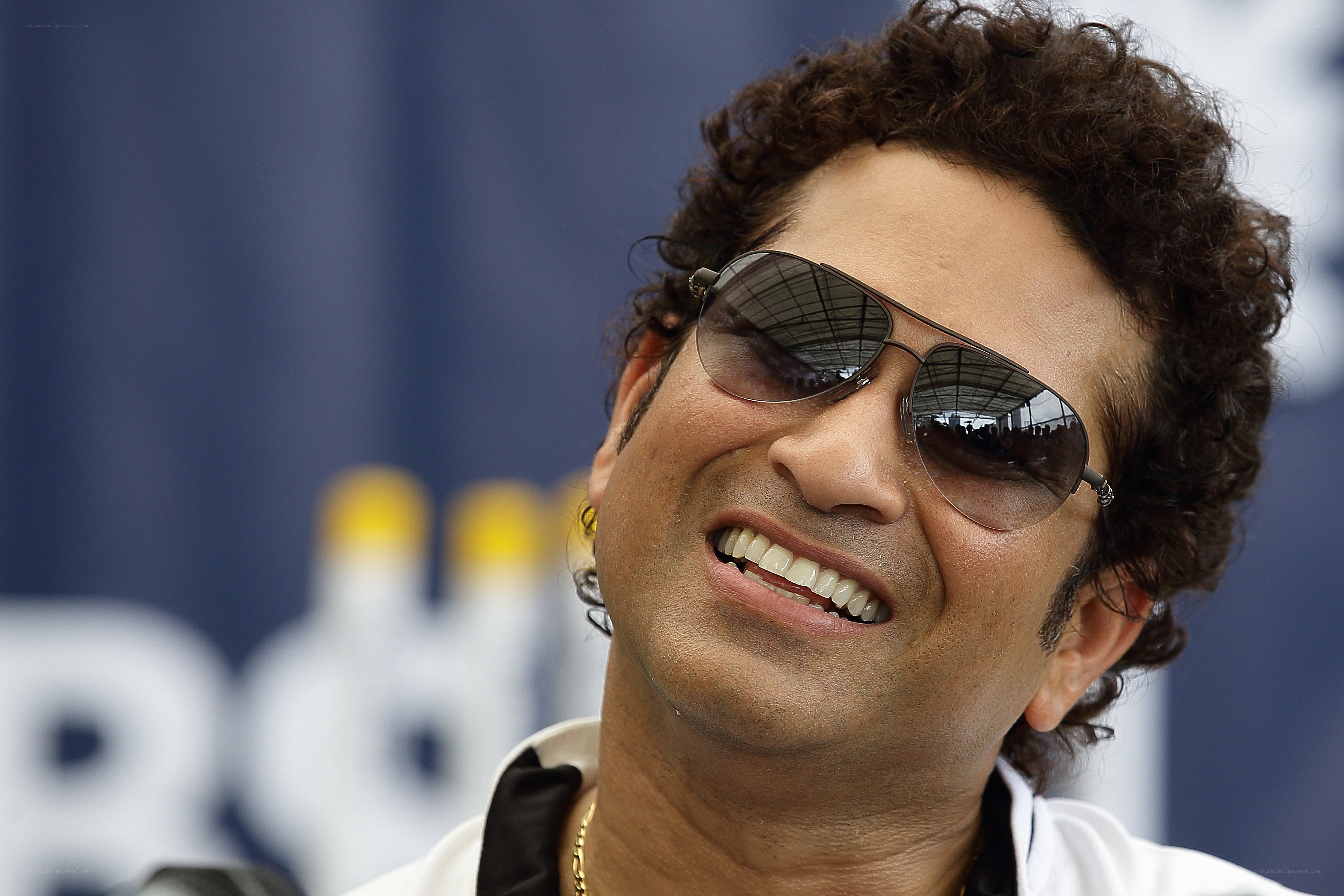 Smiling man in sunglasses