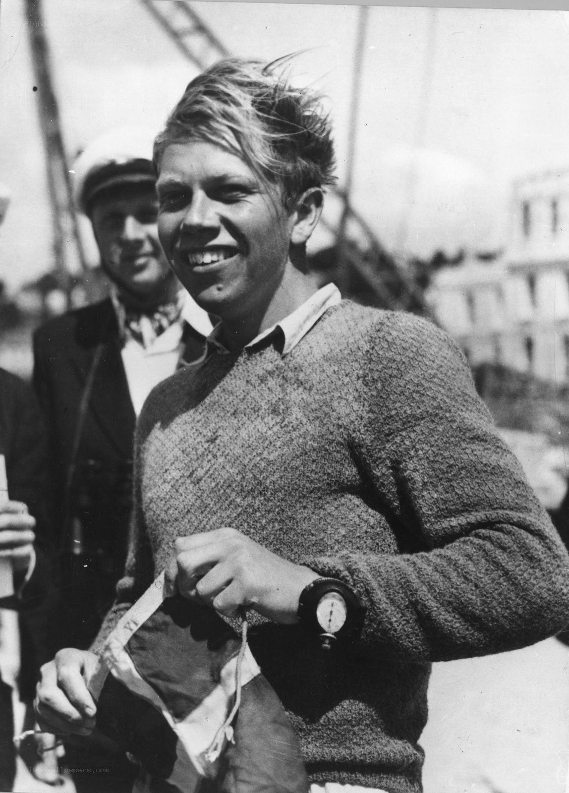 Smiling man in sweater