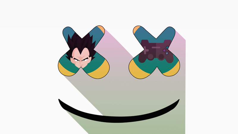 Smiling Mask with Character