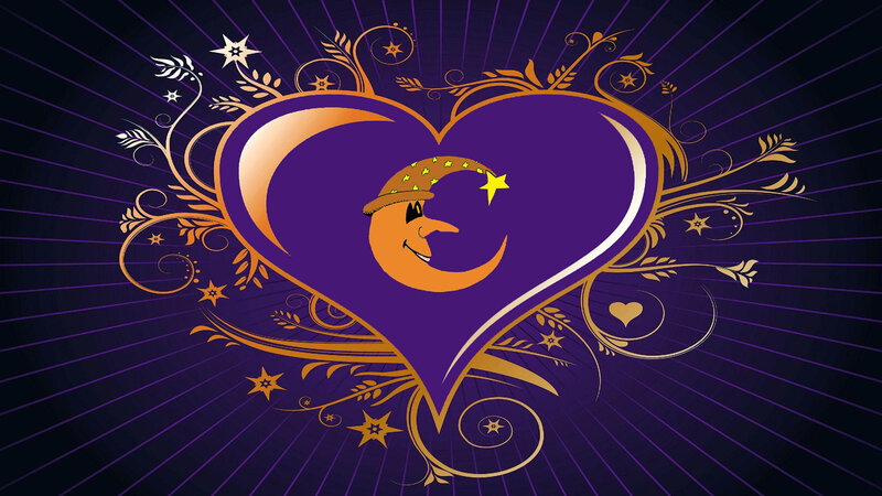 Smiling Moon in Heart