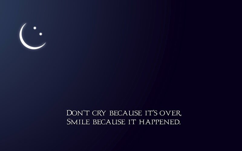 Smiling moon quote