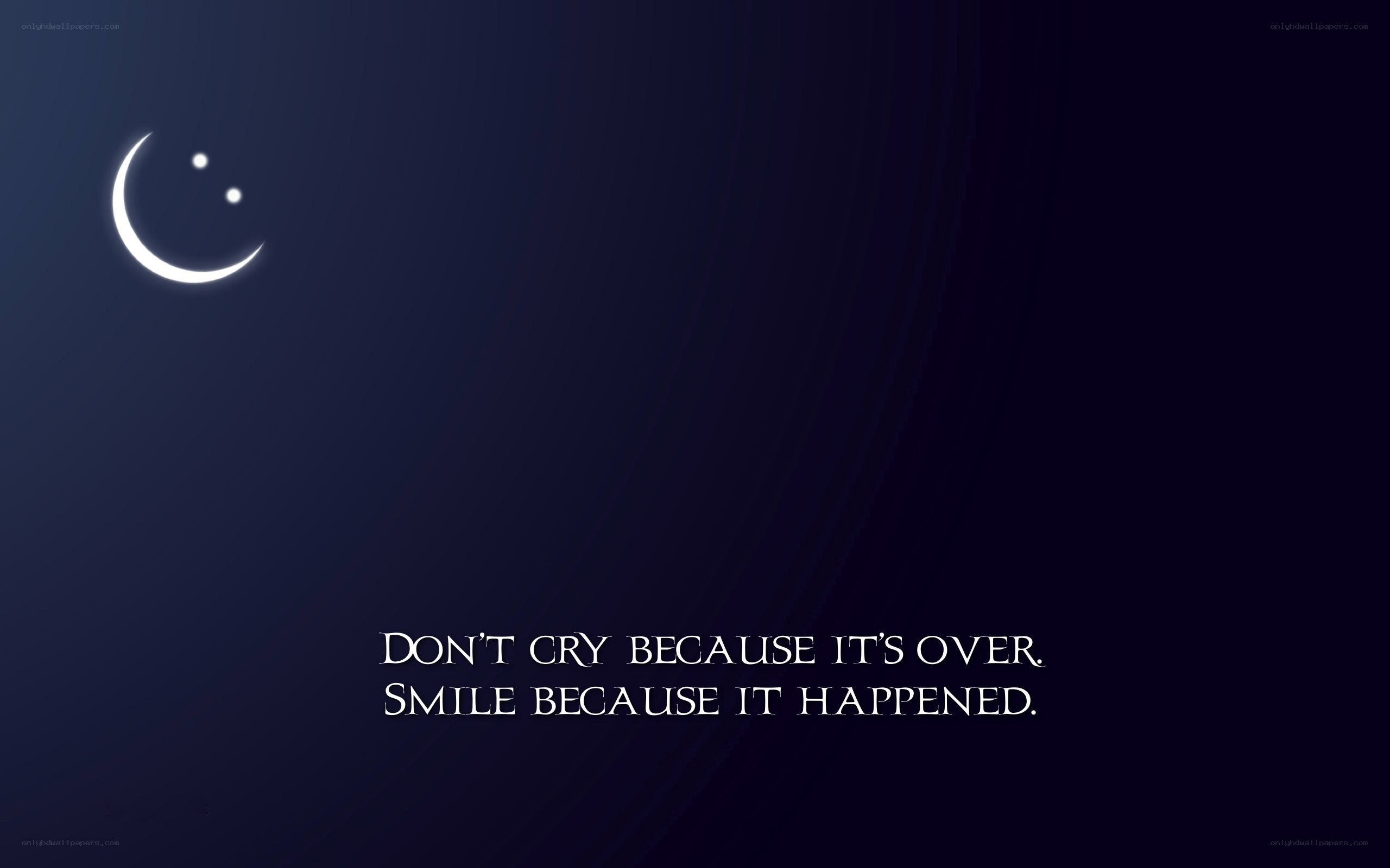 Smiling moon quote