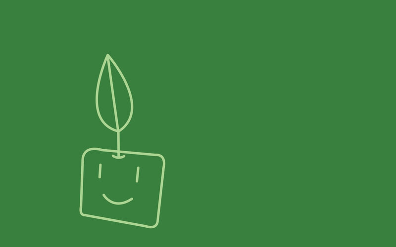 Smiling Plant Character