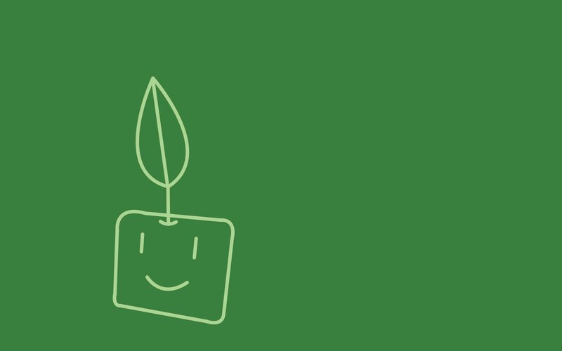 smiling plant icon