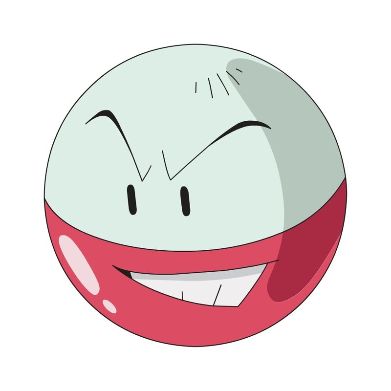 Smiling Poké Ball character