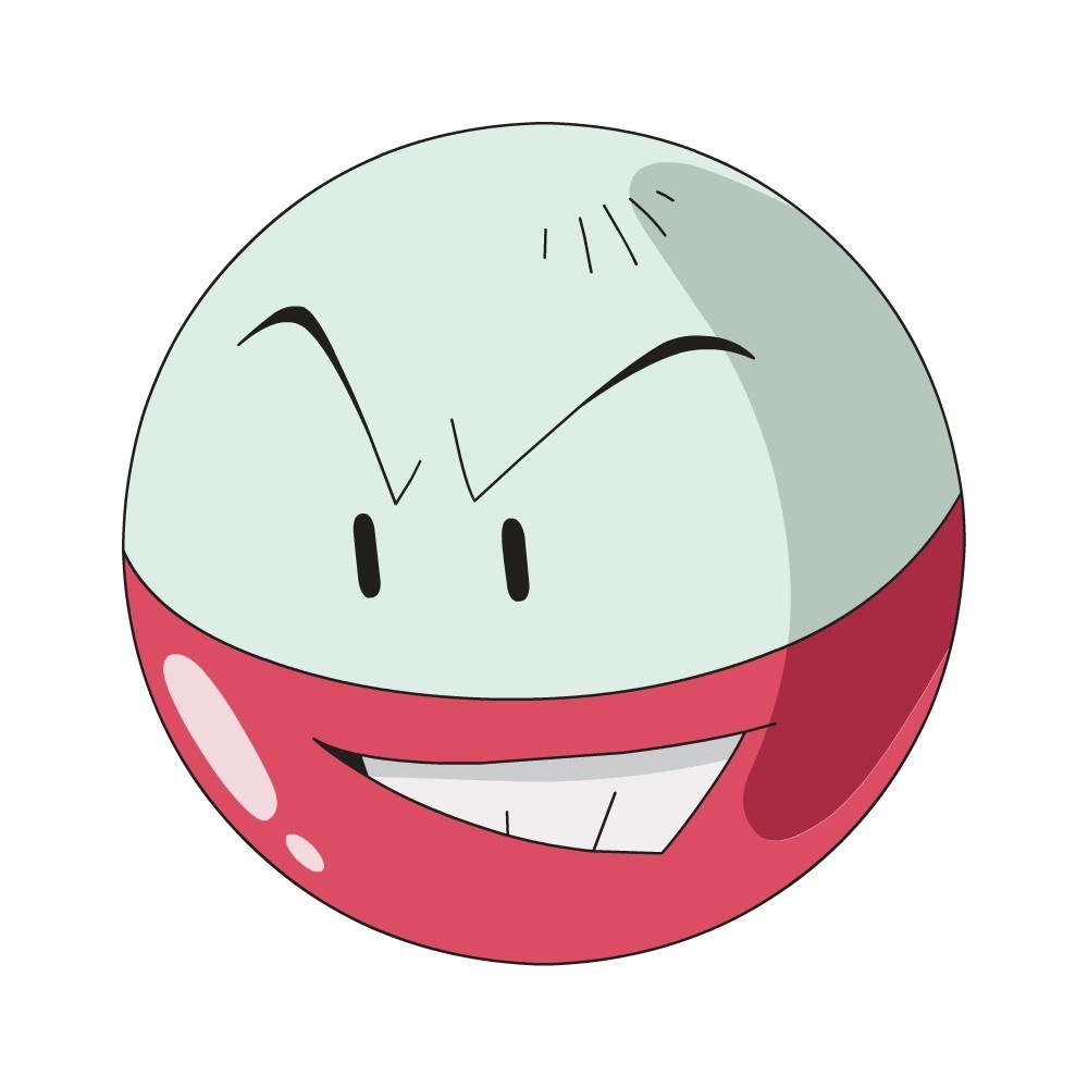 Smiling Poké Ball character