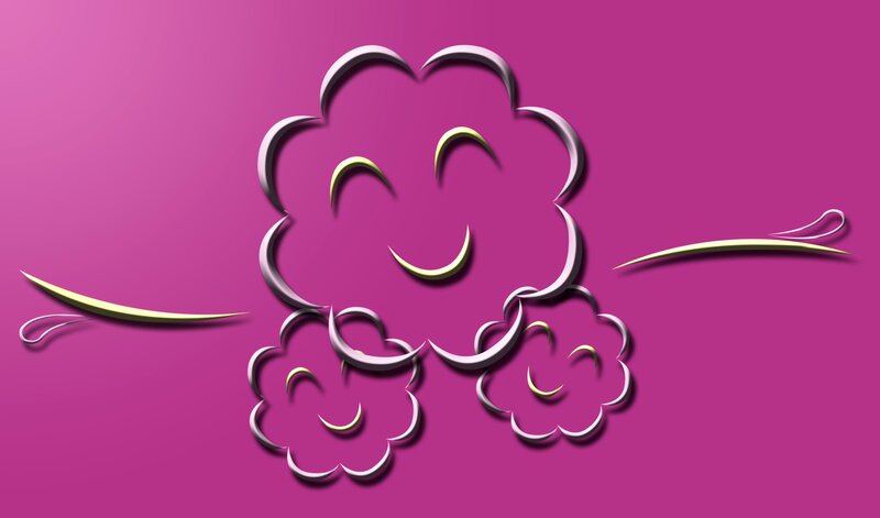 smiling raspberry illustration