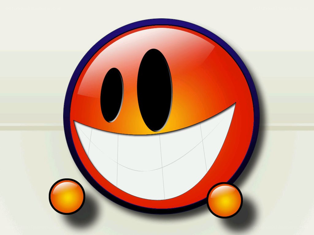 smiling red character icon