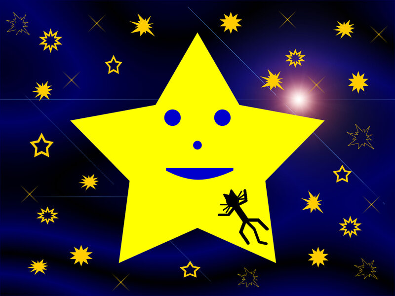 Smiling Star with Cat