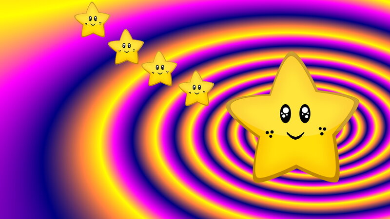 Smiling Stars in Space