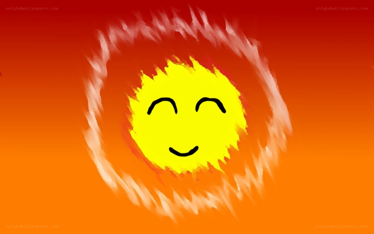 smiling sun illustration