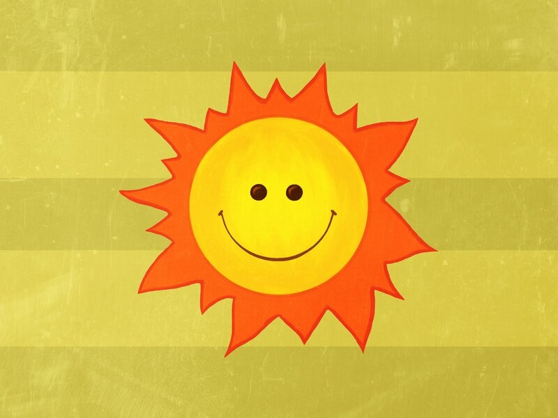 Smiling sun illustration