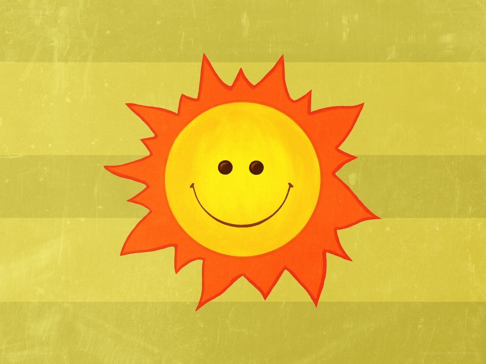 Smiling sun illustration