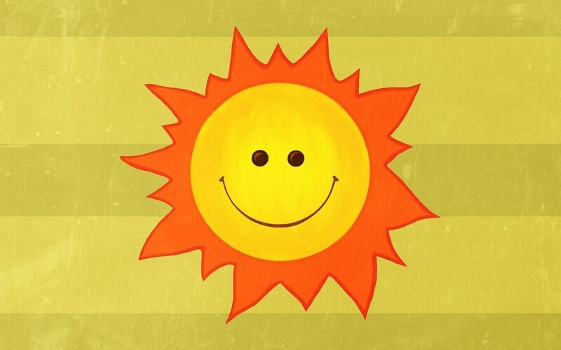 smiling sun illustration