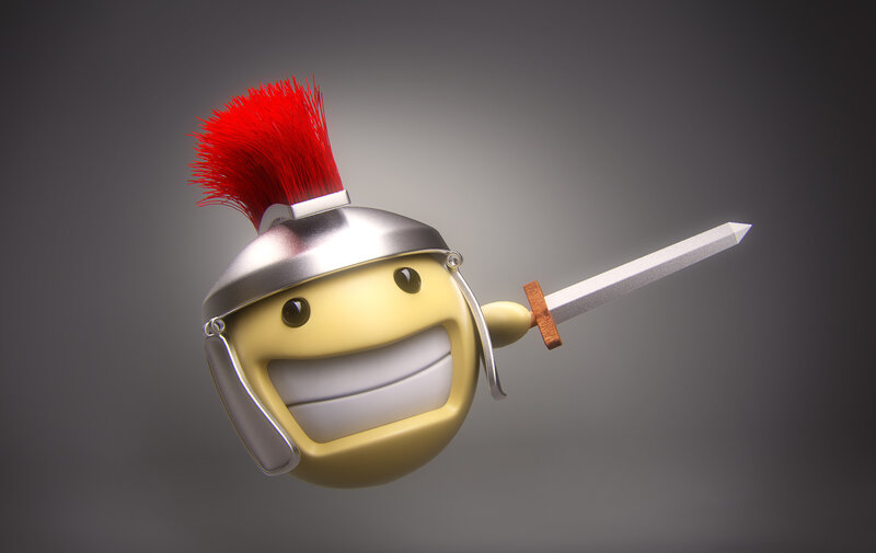 smiling warrior emoji
