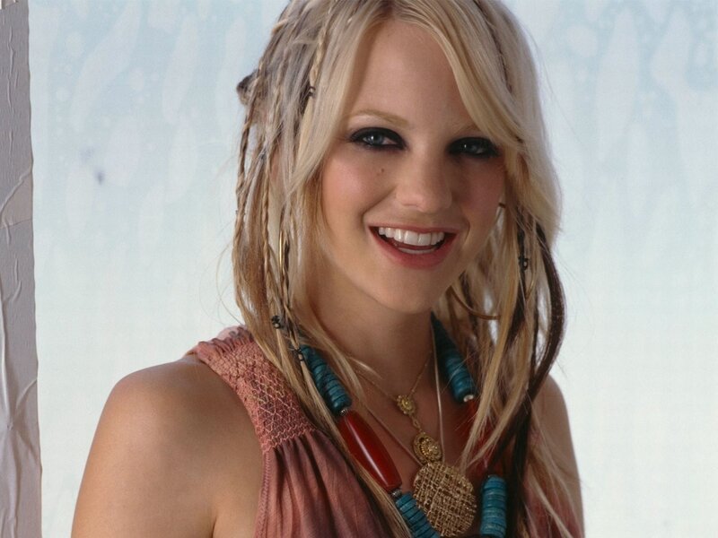 Smiling woman with braided hair