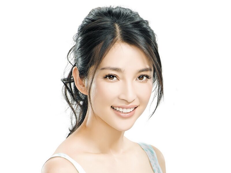 smiling woman with dark hair