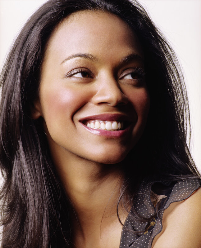 smiling woman with dark hair